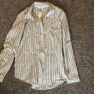 Stripped button down